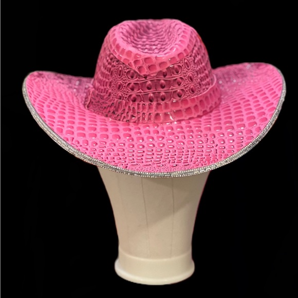 Pink Gator Cowgirl Brim - Picture 1 of 4